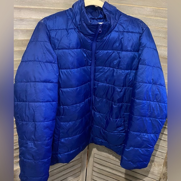 NORDSTROM brand Rich Royal Blue Puffer jacket. Size XL Lightweight Cozy warm - Picture 2 of 6
